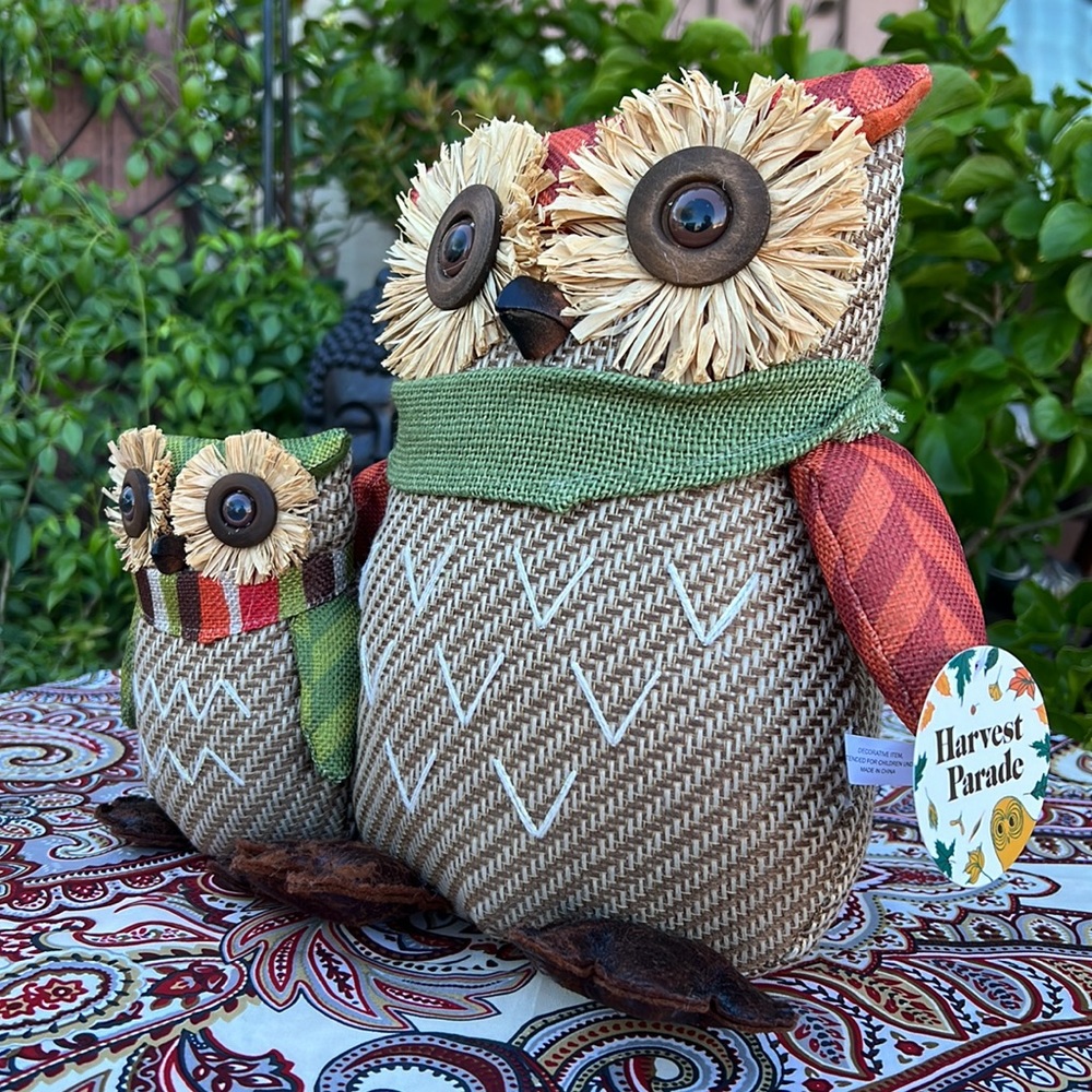 🍁 New Owl Family Fall Accent / Door Stopper 🍁 - Picture 4 of 17